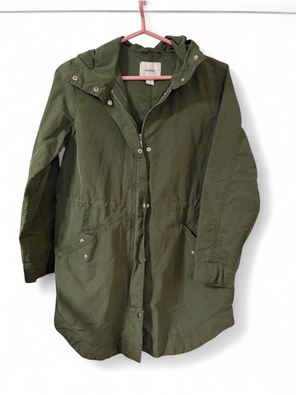 Old Navy Olive Hooded Utility Parka Jacket
